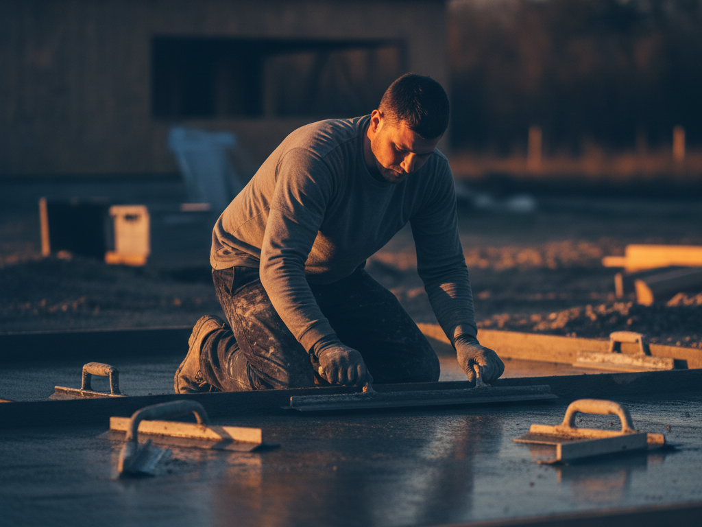 Concrete & Masonry contractor at work